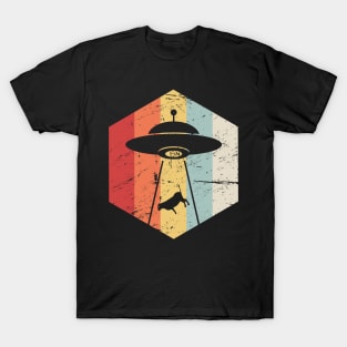 Vintage Retro UFO Alien Abduction Icon T-Shirt